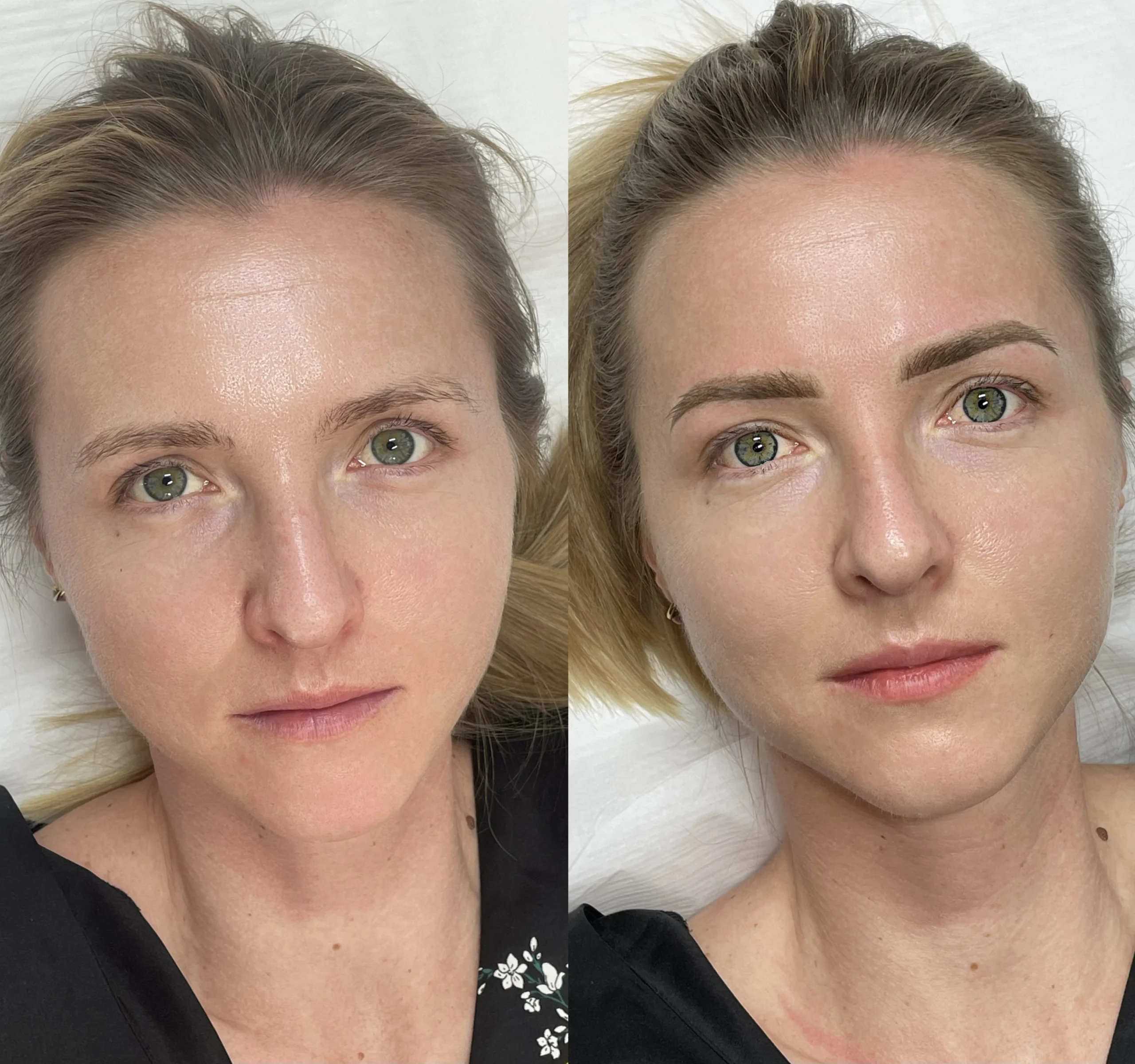 makijaż permanentny przed i po